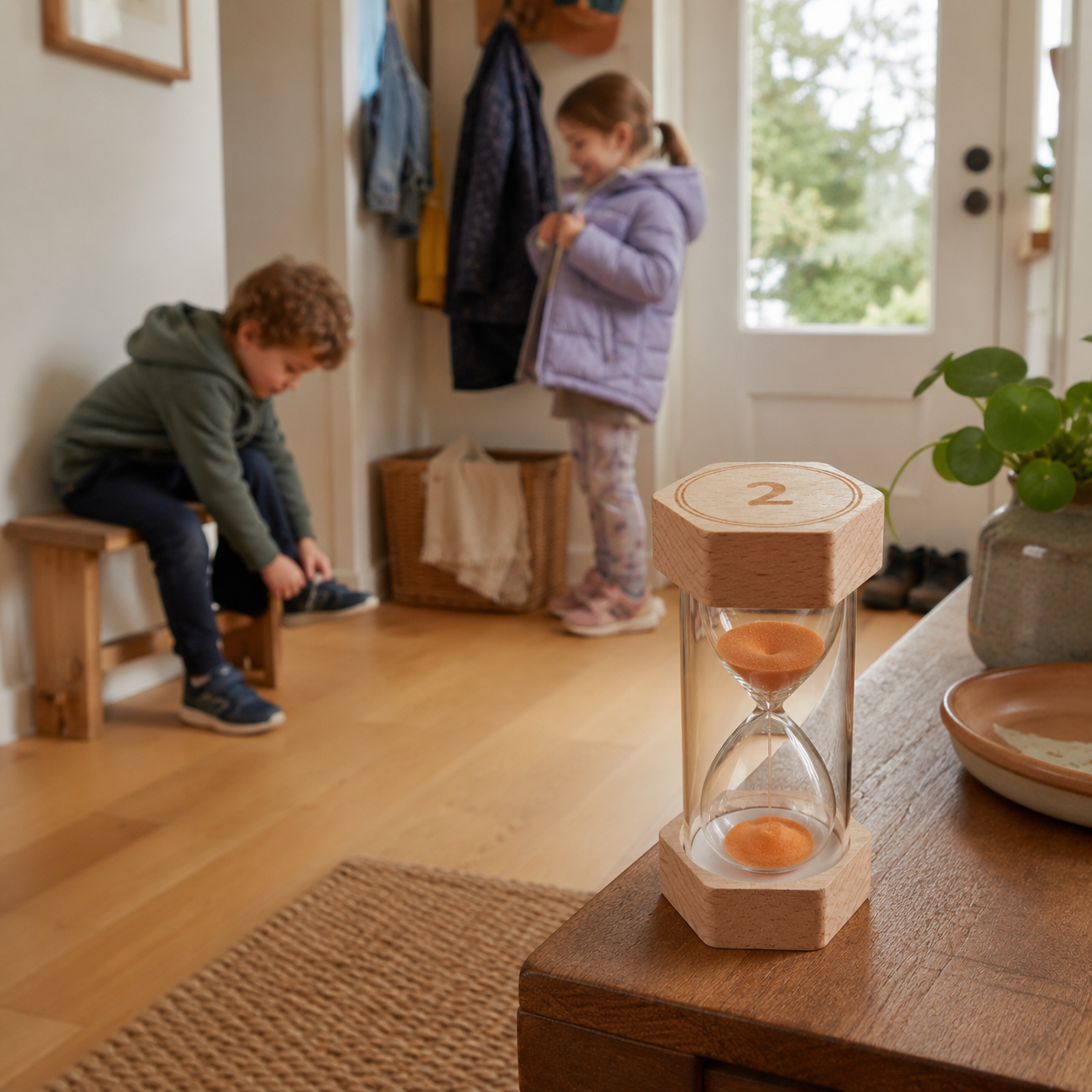 Little Sands Visual Timers Big Adventures 2 minute 5 minute 15 minute - kids routines kids transitions calm parenting tools tips hacks time management independence confidence screen-free silent montessori inspired