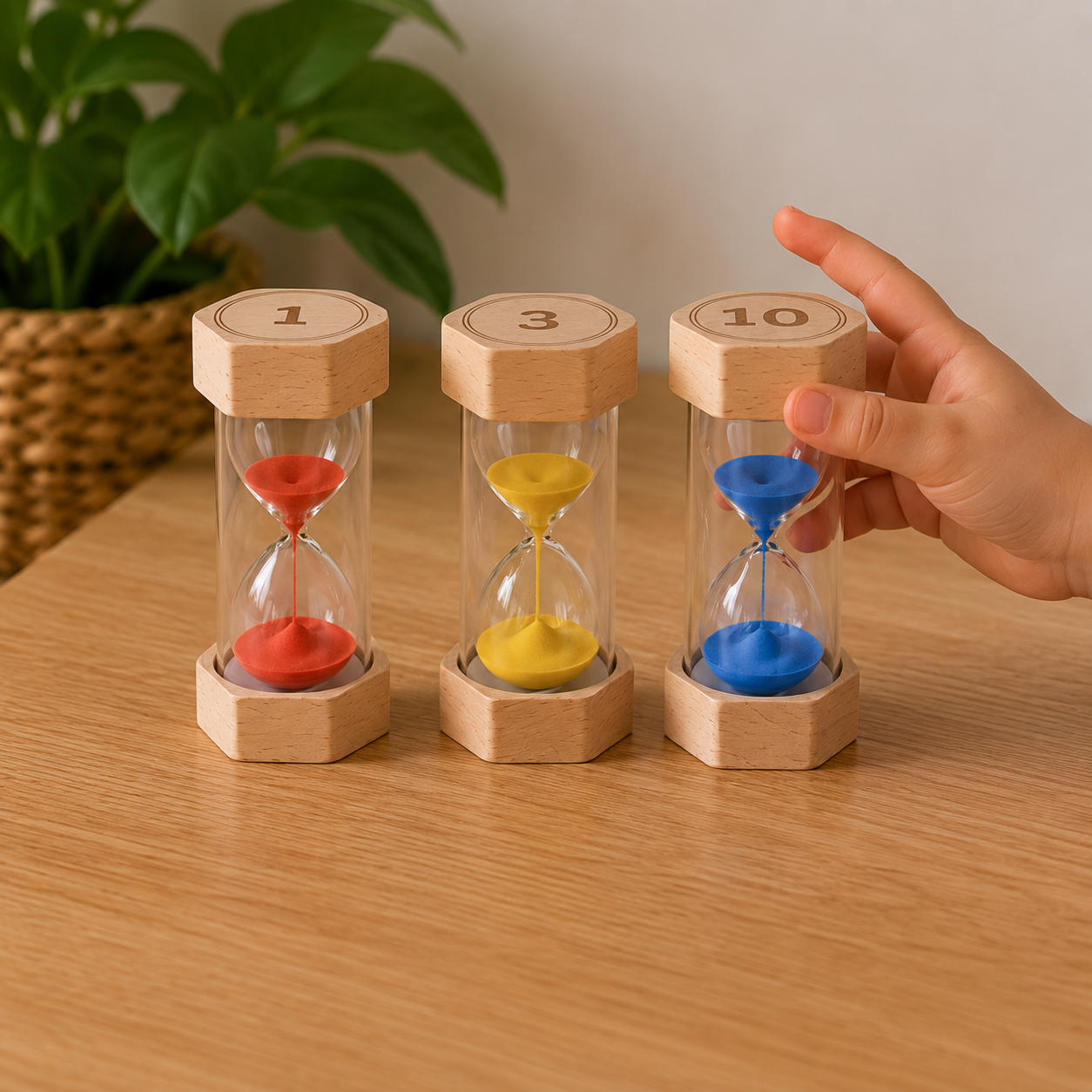 Little Sands Visual Timers Tiny Tales 1 minute 3 minute 10 minute - kids routines kids transitions calm parenting tools tips hacks time management independence confidence screen-free silent montessori inspired